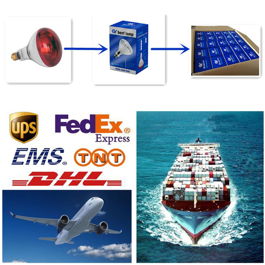 Packaging and Delivery of red infrared bulb Packaging and Delivery of red infrared bulb